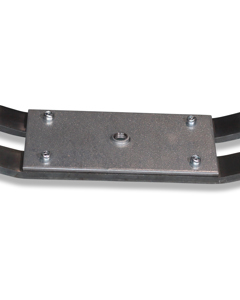 Guide plates with base plate for guide shoe c-profile MPF